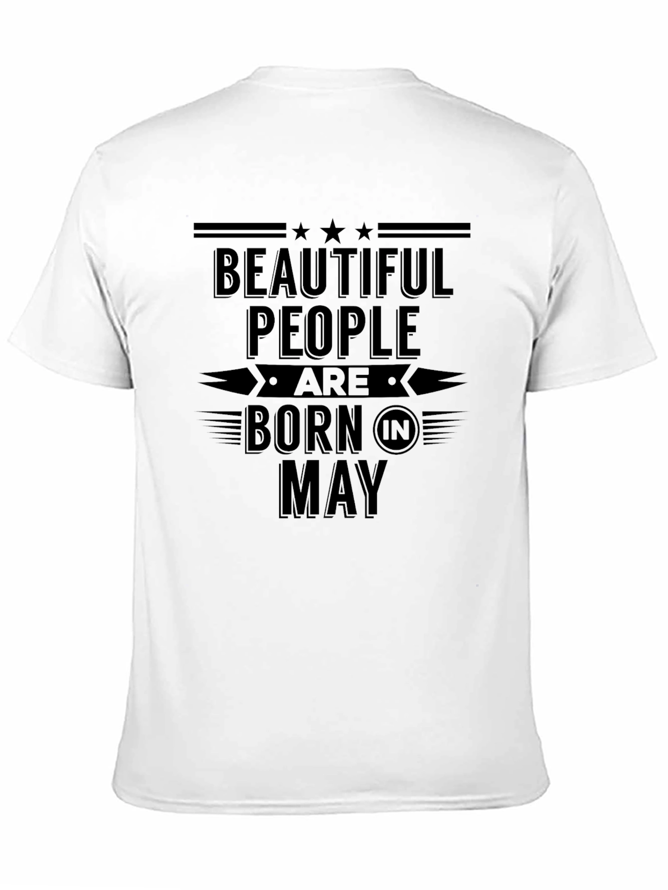 Beautiful People Born in May Black T-Shirt
