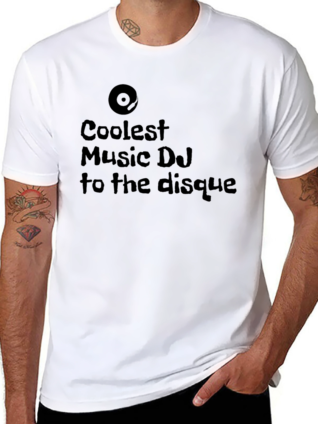 Coolest Music DJ T-Shirt - Black Graphic Tee
