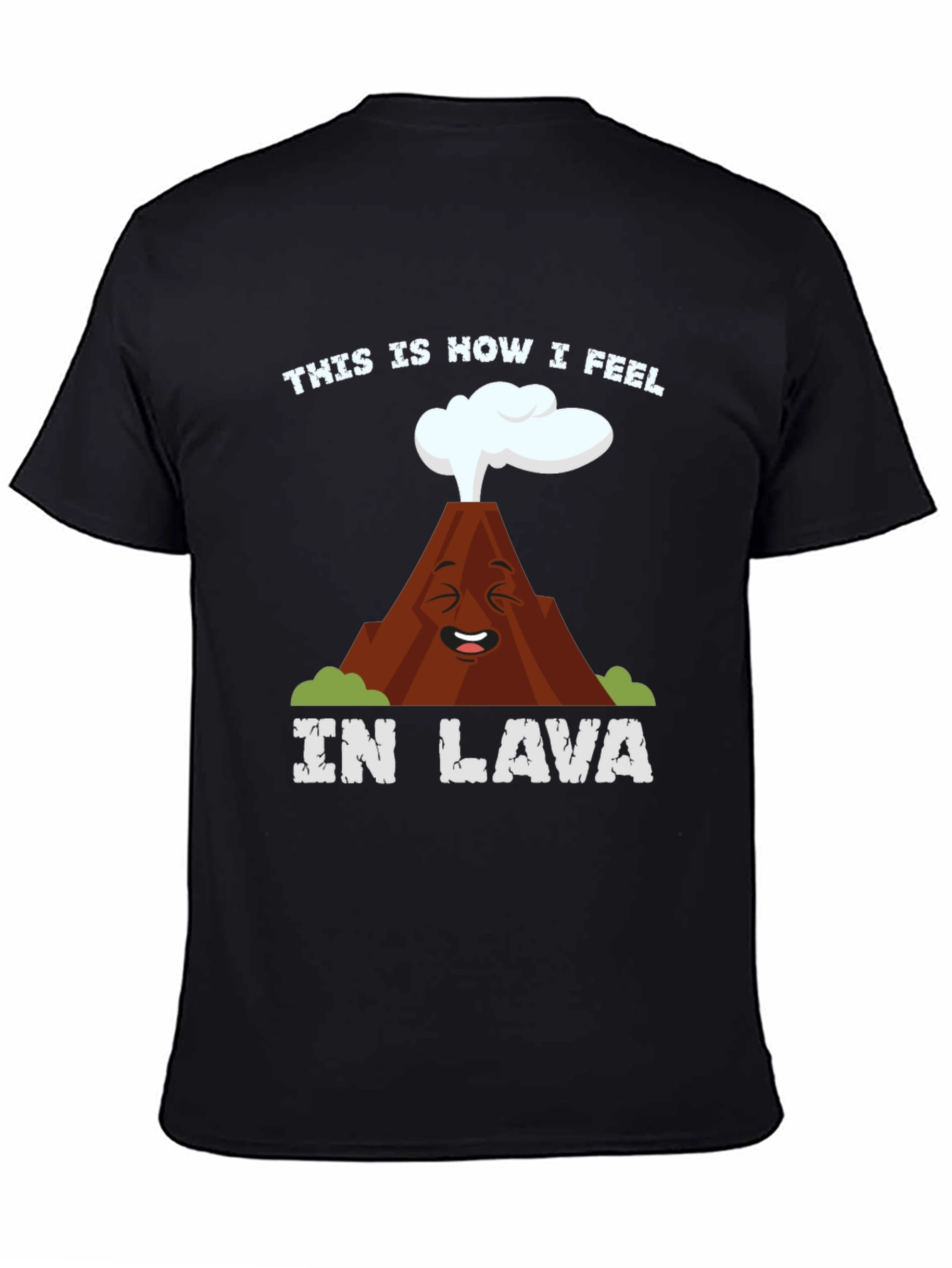 Funny Volcano In Lava Graphic T-Shirt