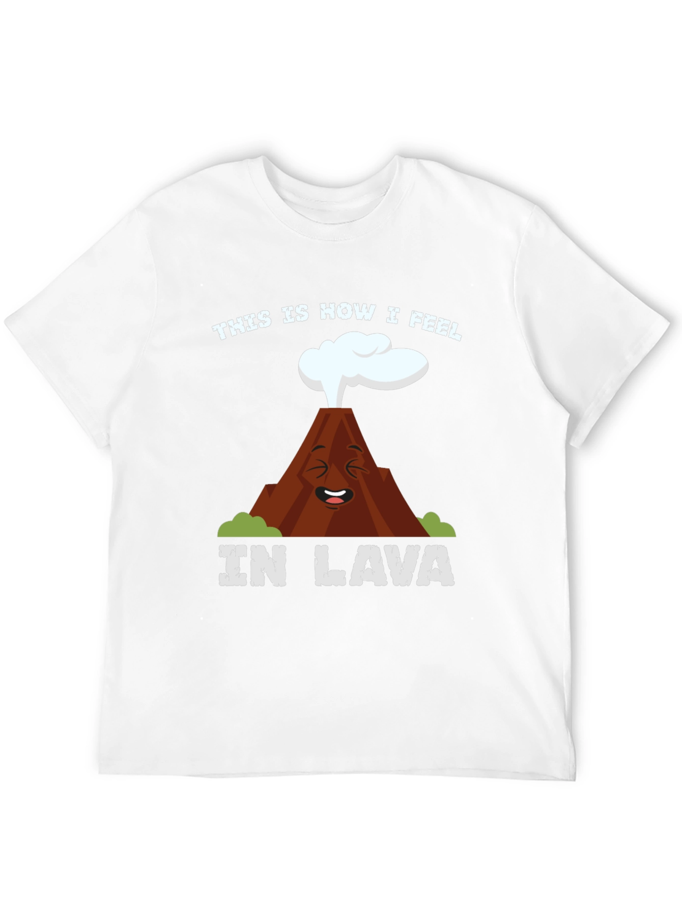 Funny Volcano In Lava Graphic T-Shirt