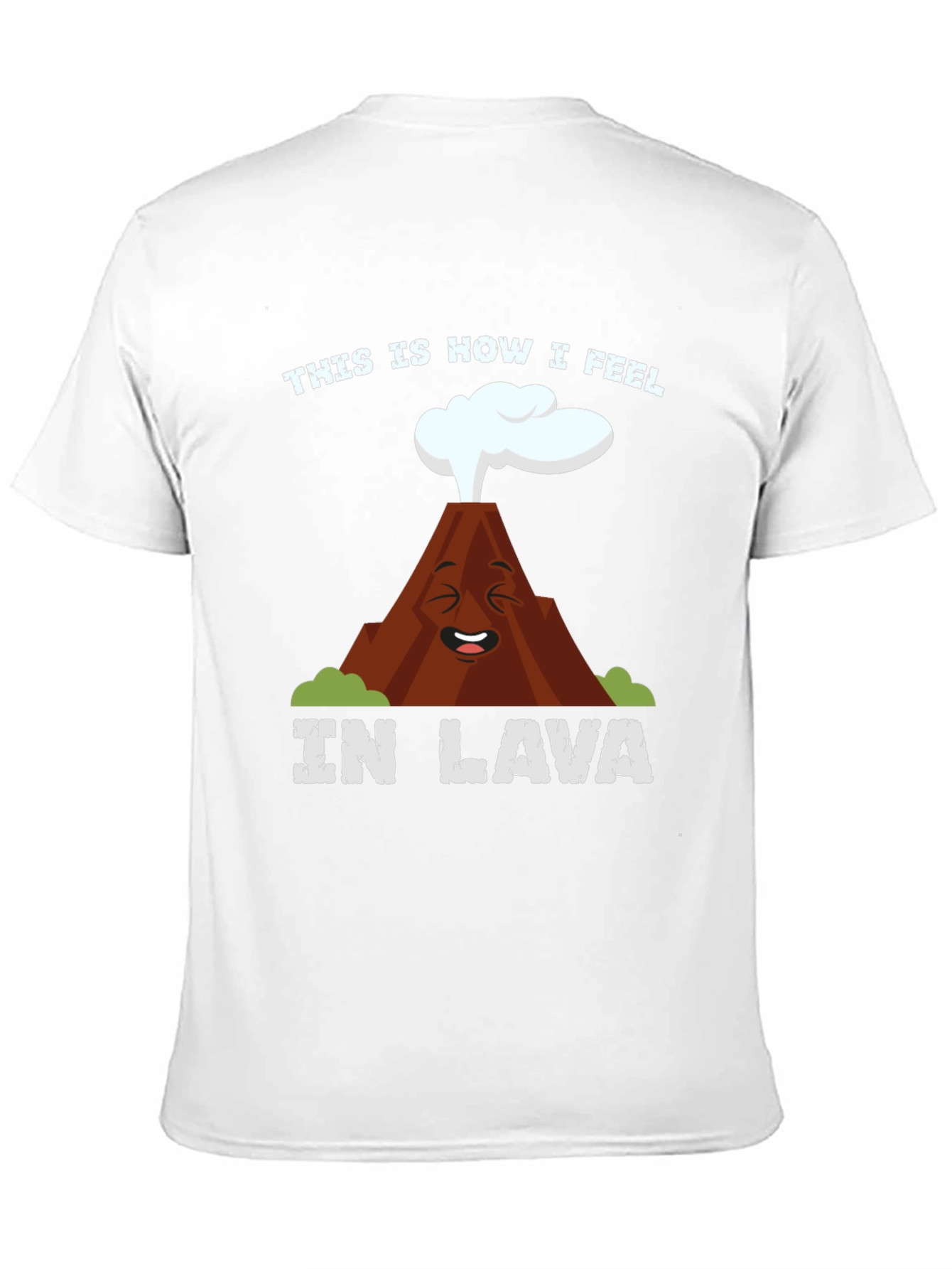 Funny Volcano In Lava Graphic T-Shirt