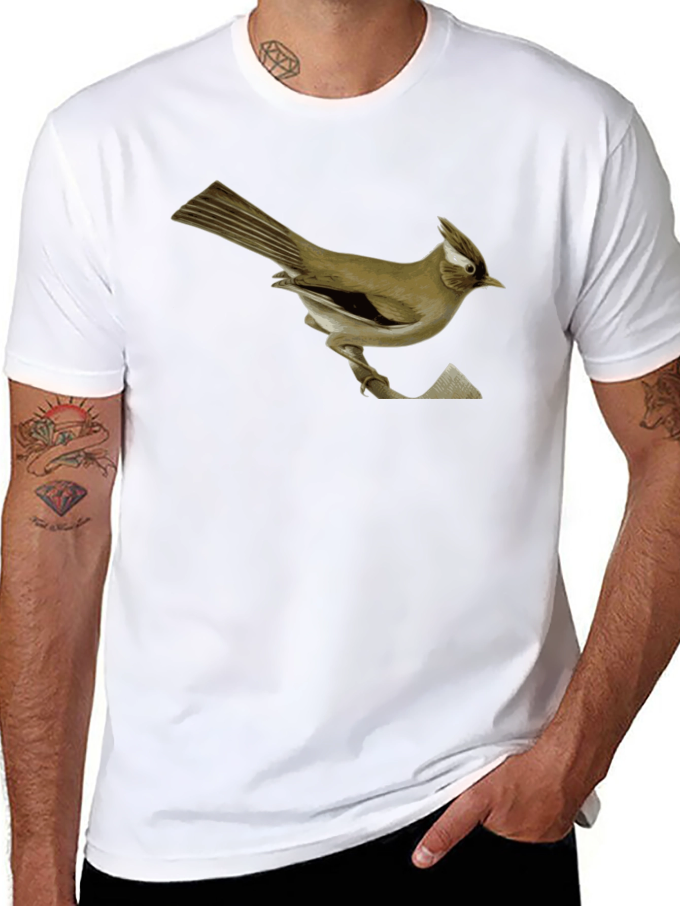 Tufted Titmouse Bird T-Shirt - Nature Inspired Graphic Tee