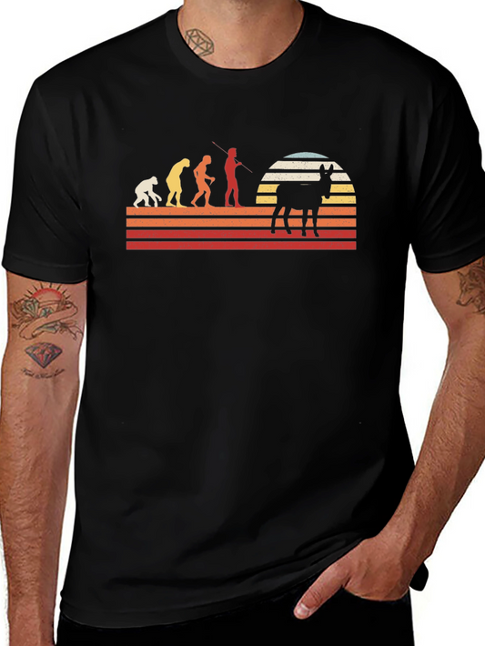 Donkey Evolution Graphic Tee - Retro Style