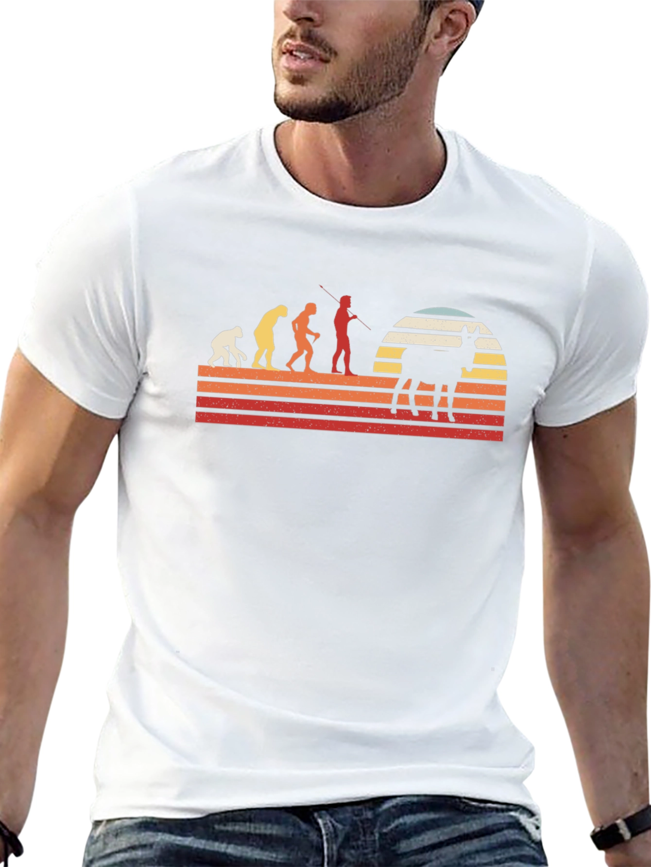 Donkey Evolution Graphic Tee - Retro Style