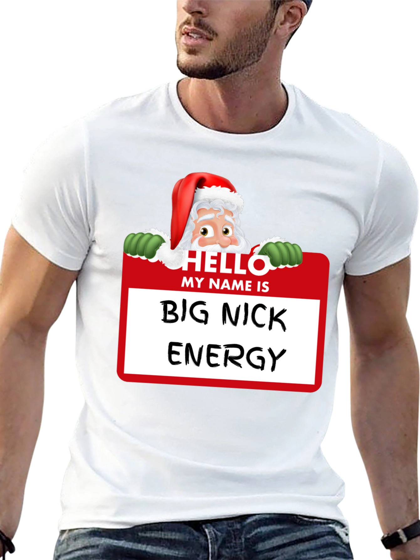 Big Nick Energy Santa Holiday T-Shirt