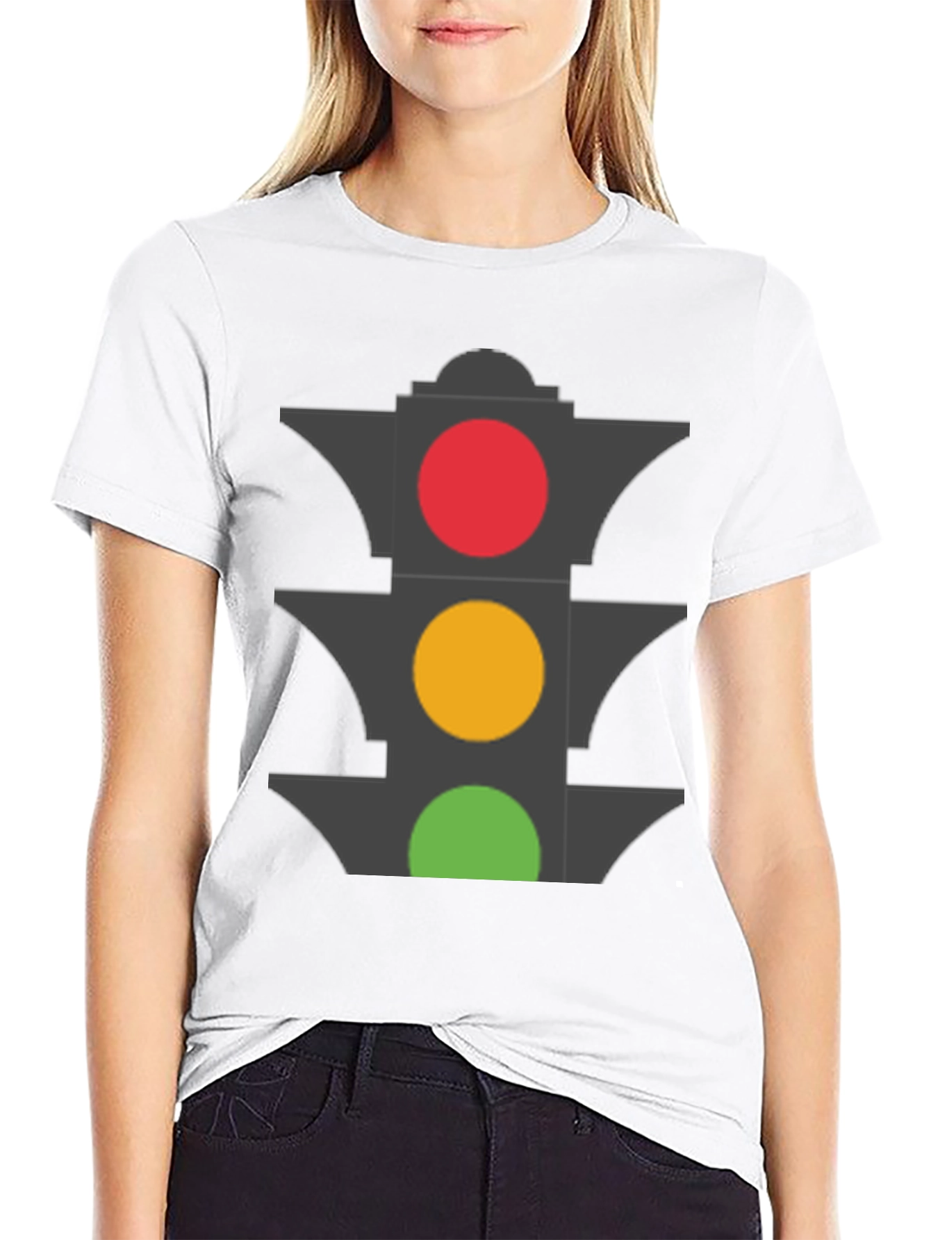 Traffic Light Graphic T-Shirt - Stoplight Tee