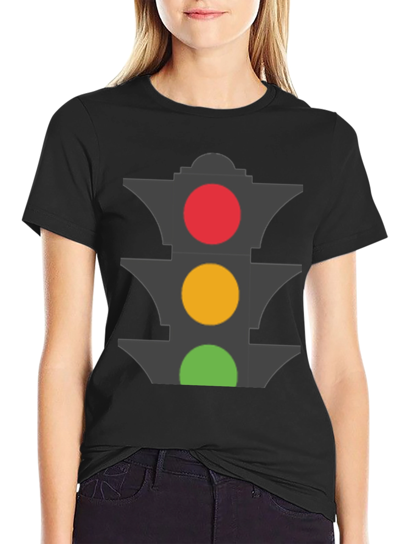 Traffic Light Graphic T-Shirt - Stoplight Tee