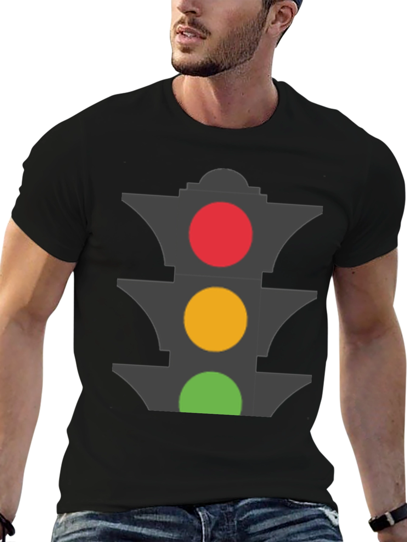 Traffic Light Graphic T-Shirt - Stoplight Tee