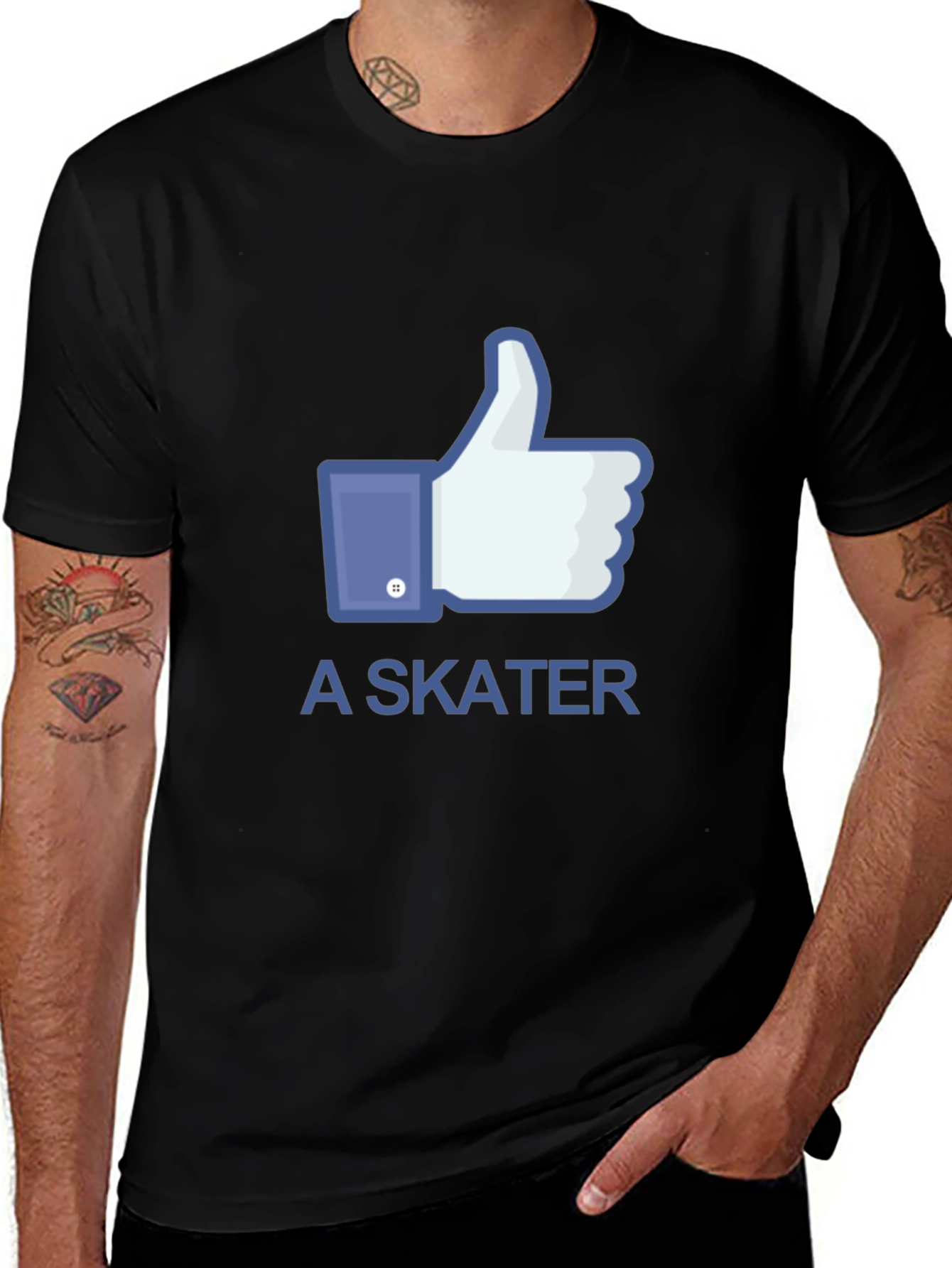 I Like A Skater Black T-Shirt