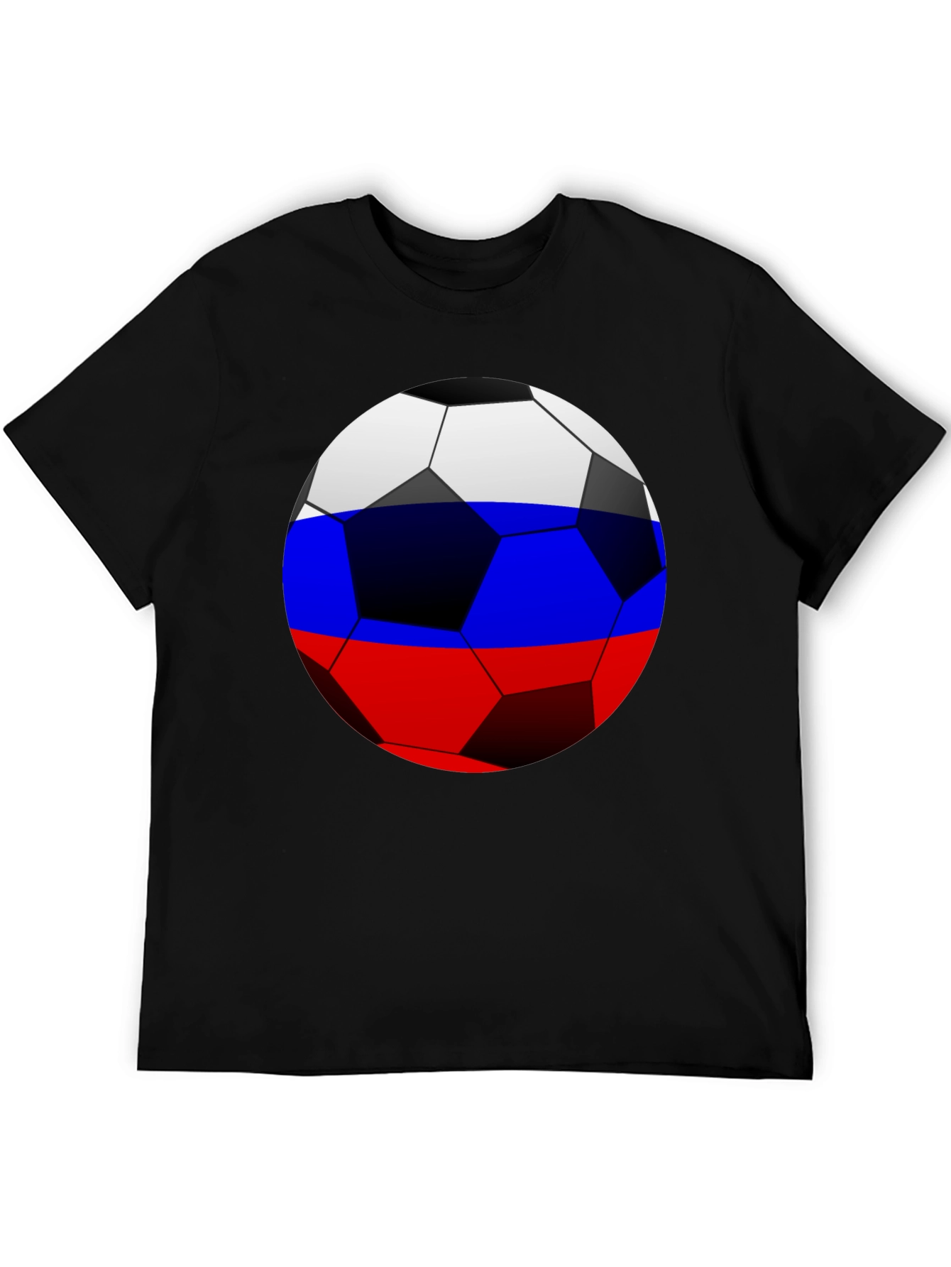 Russia Flag Soccer Ball T-Shirt