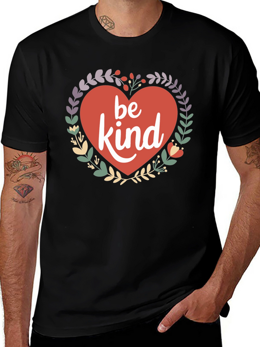 Be Kind Heart Graphic Tee - Soft Cotton T-Shirt