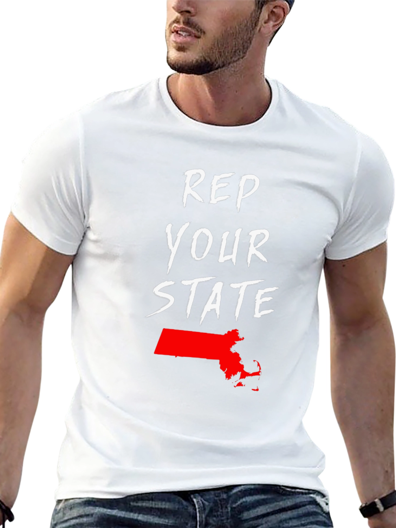 Rep Your State Massachusetts Graphic Tee
