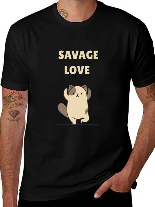 Savage Love Cat T-Shirt - Cute Graphic Tee