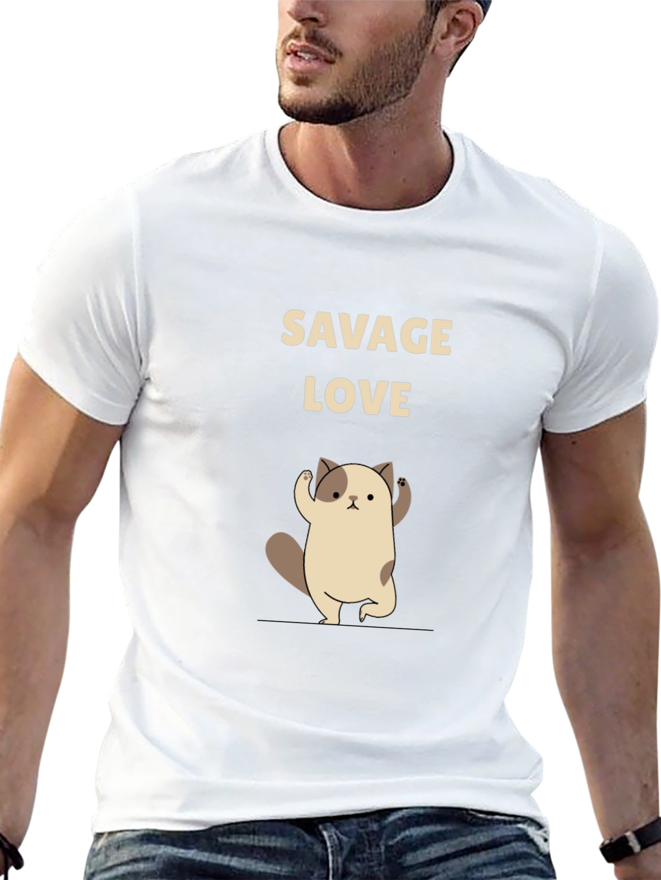 Savage Love Cat T-Shirt - Cute Graphic Tee