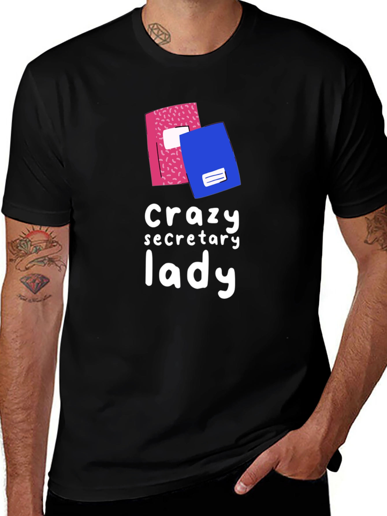 Crazy Secretary Lady Graphic Tee