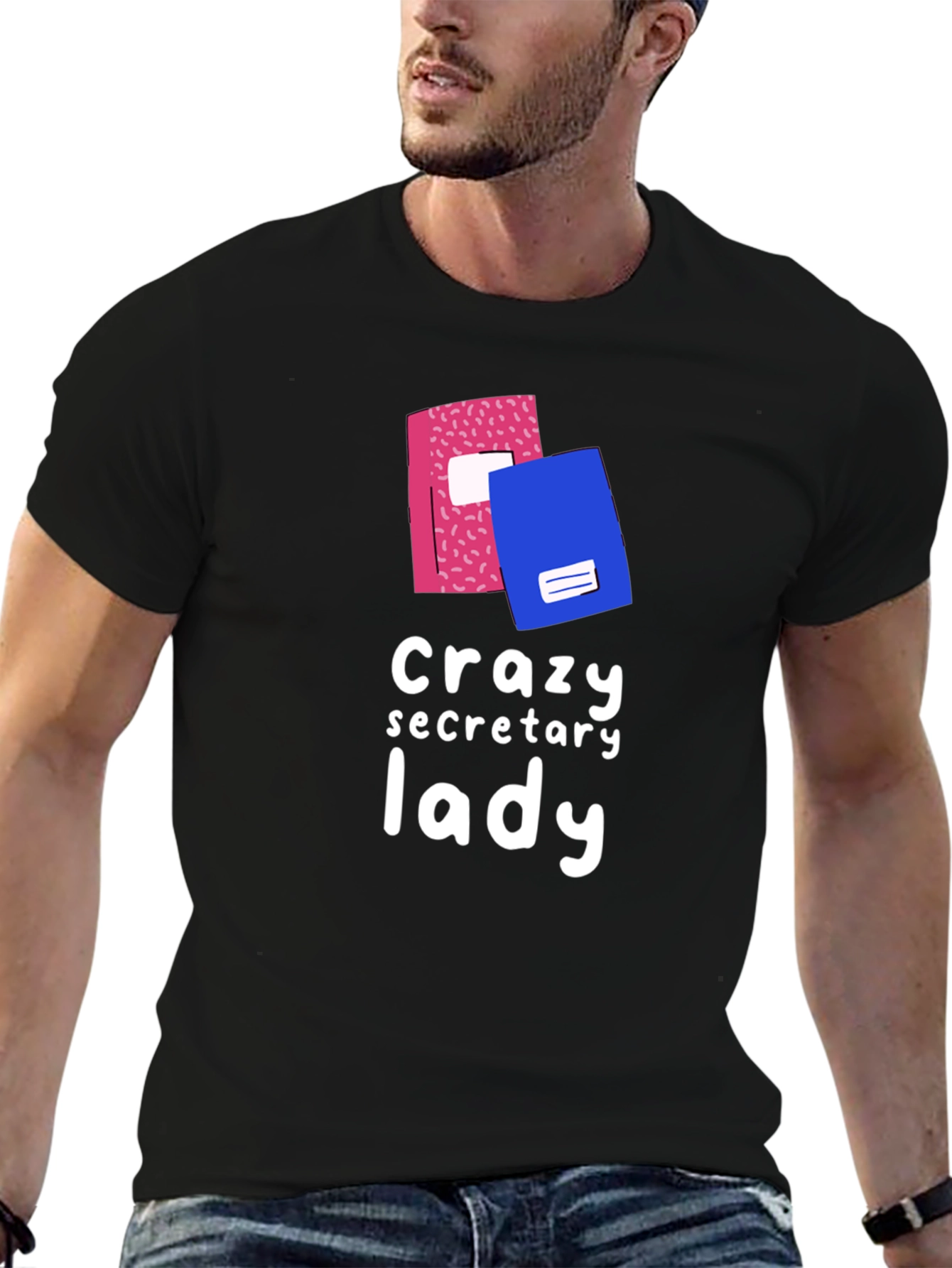 Crazy Secretary Lady Graphic Tee