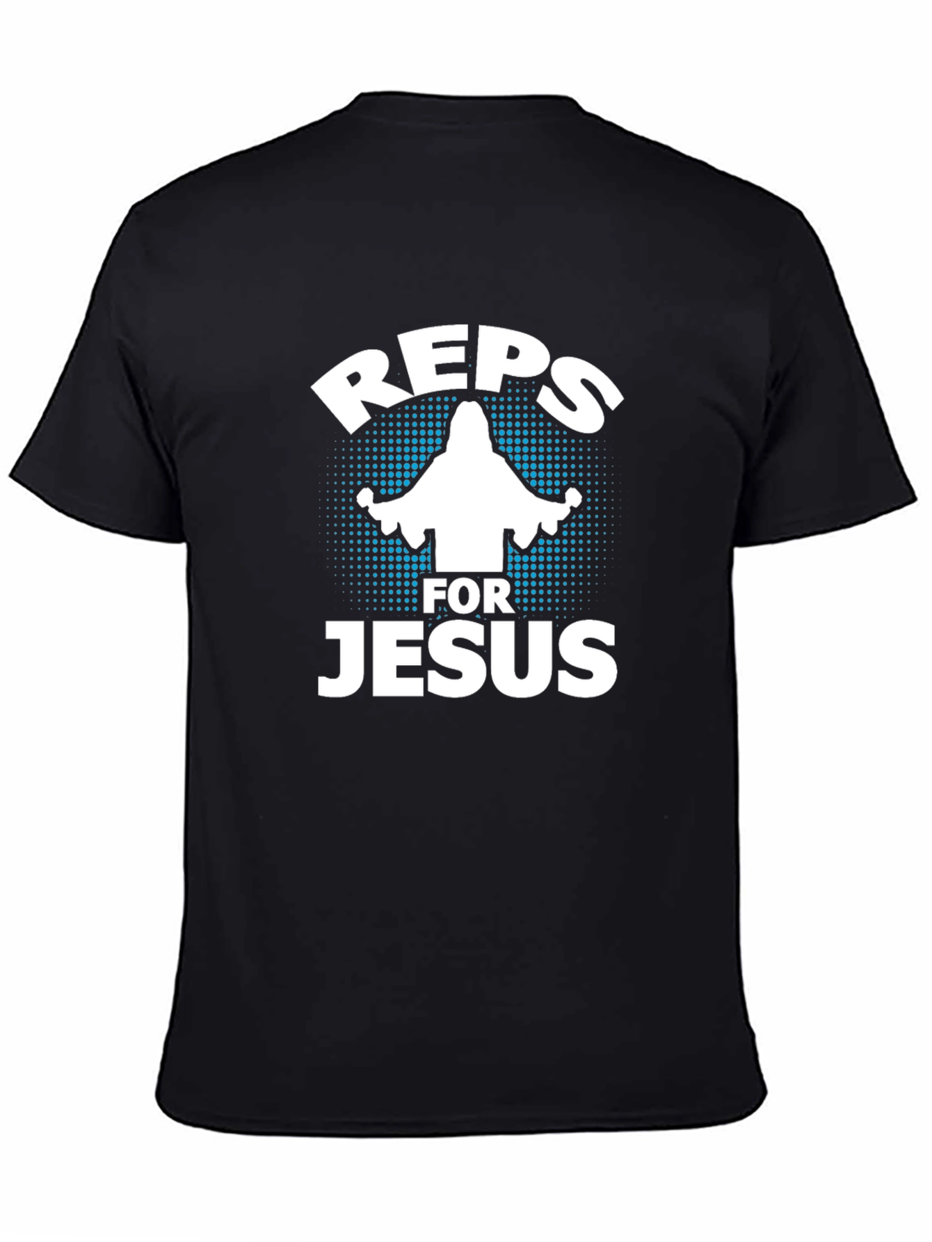 Reps for Jesus Black Graphic T-Shirt