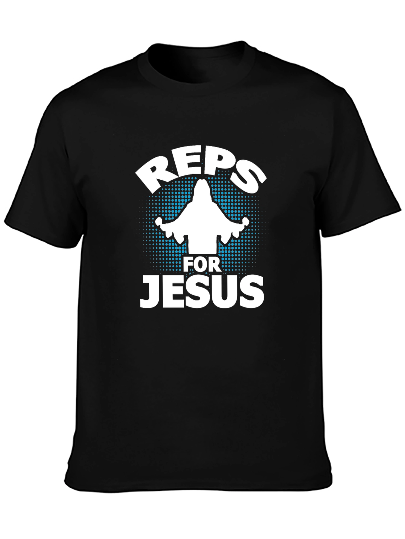 Reps for Jesus Black Graphic T-Shirt