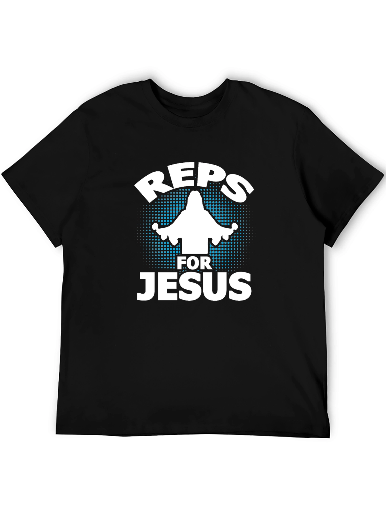 Reps for Jesus Black Graphic T-Shirt