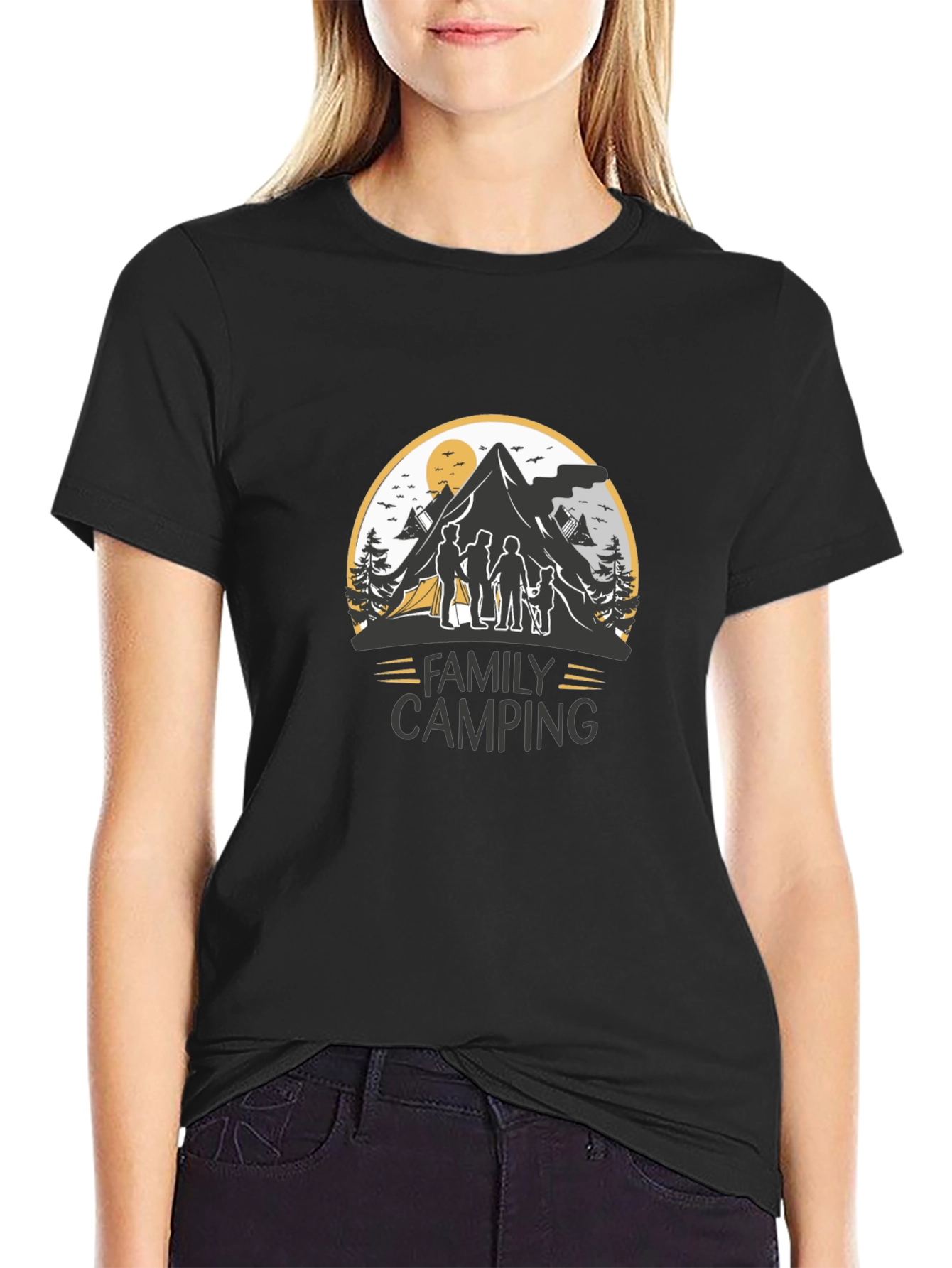 Family Camping Graphic Tee - Adventure Shirt