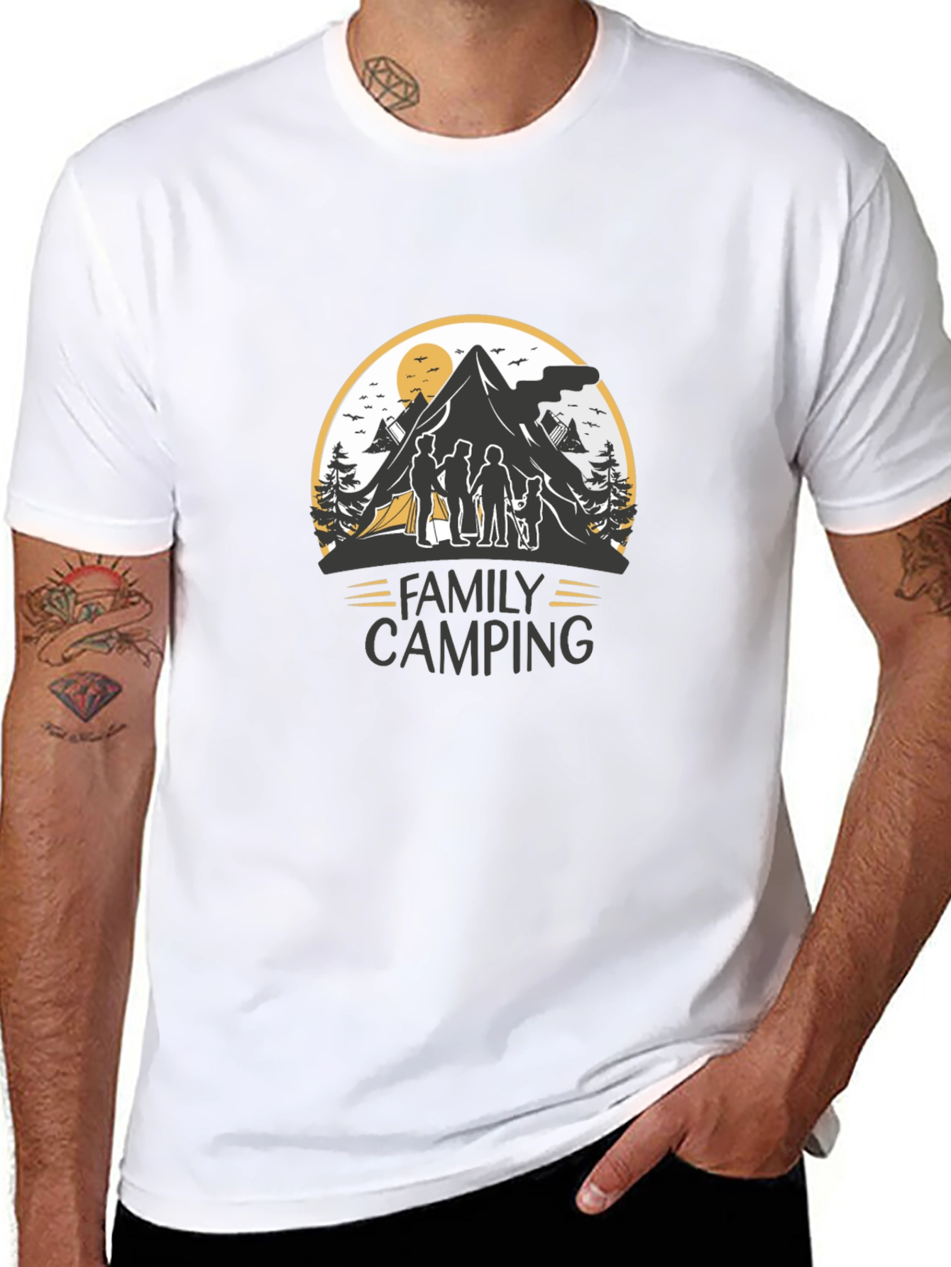 Family Camping Graphic Tee - Adventure Shirt