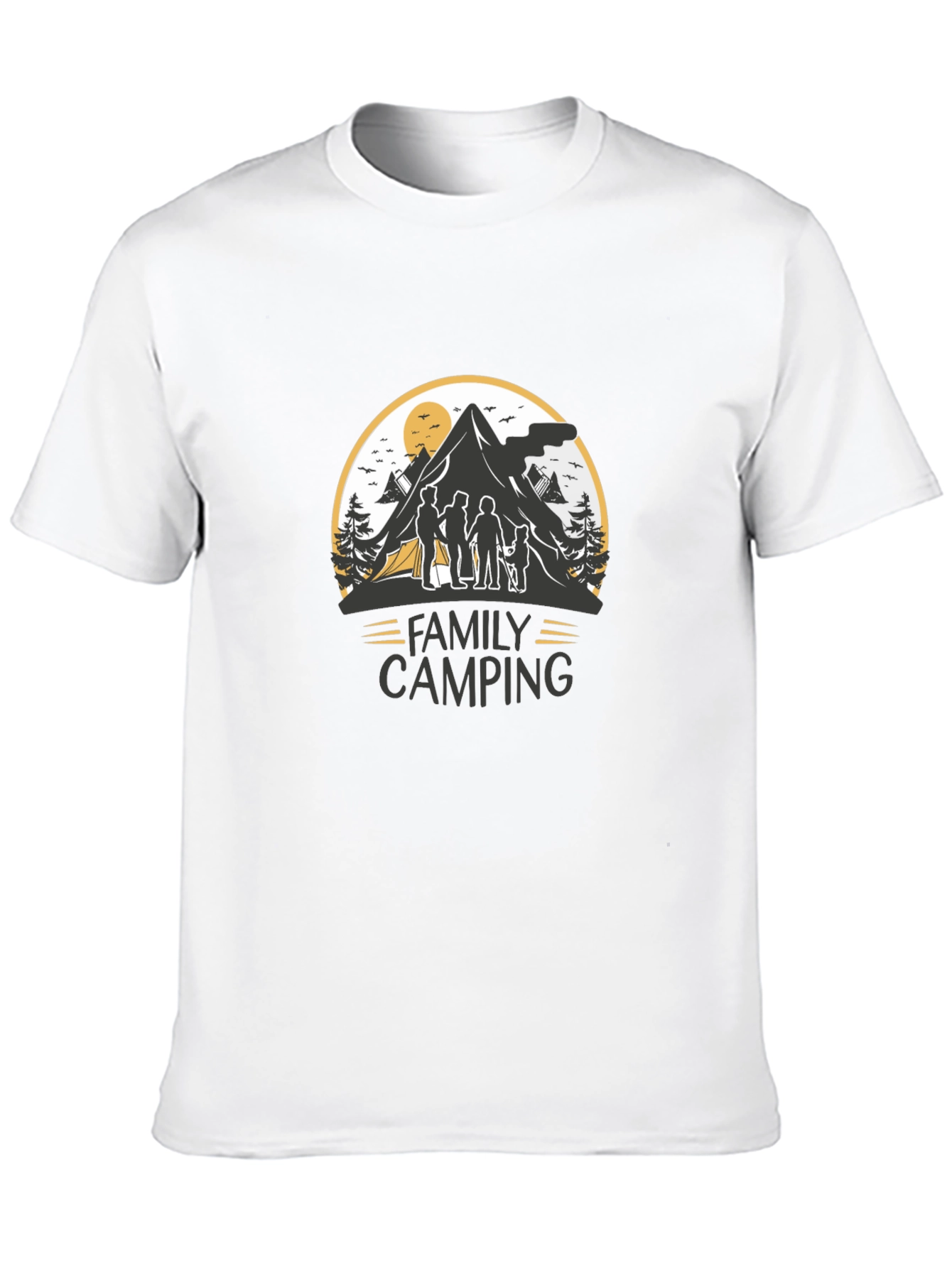 Family Camping Graphic Tee - Adventure Shirt