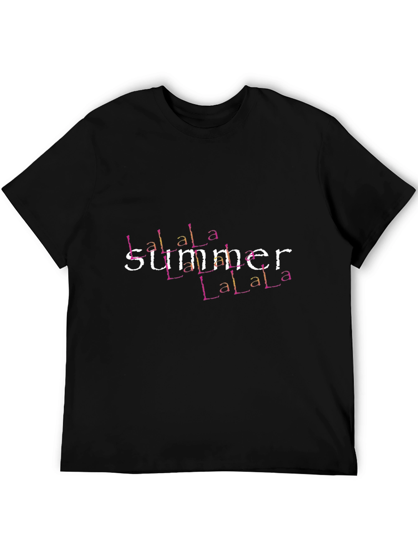 La La La Summer T-Shirt - Black
