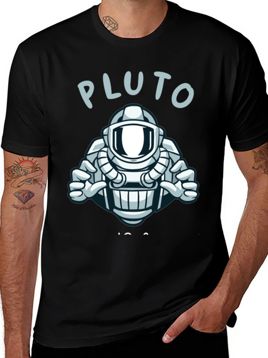 Pluto Astronaut Graphic T-Shirt - Space Explorer Tee