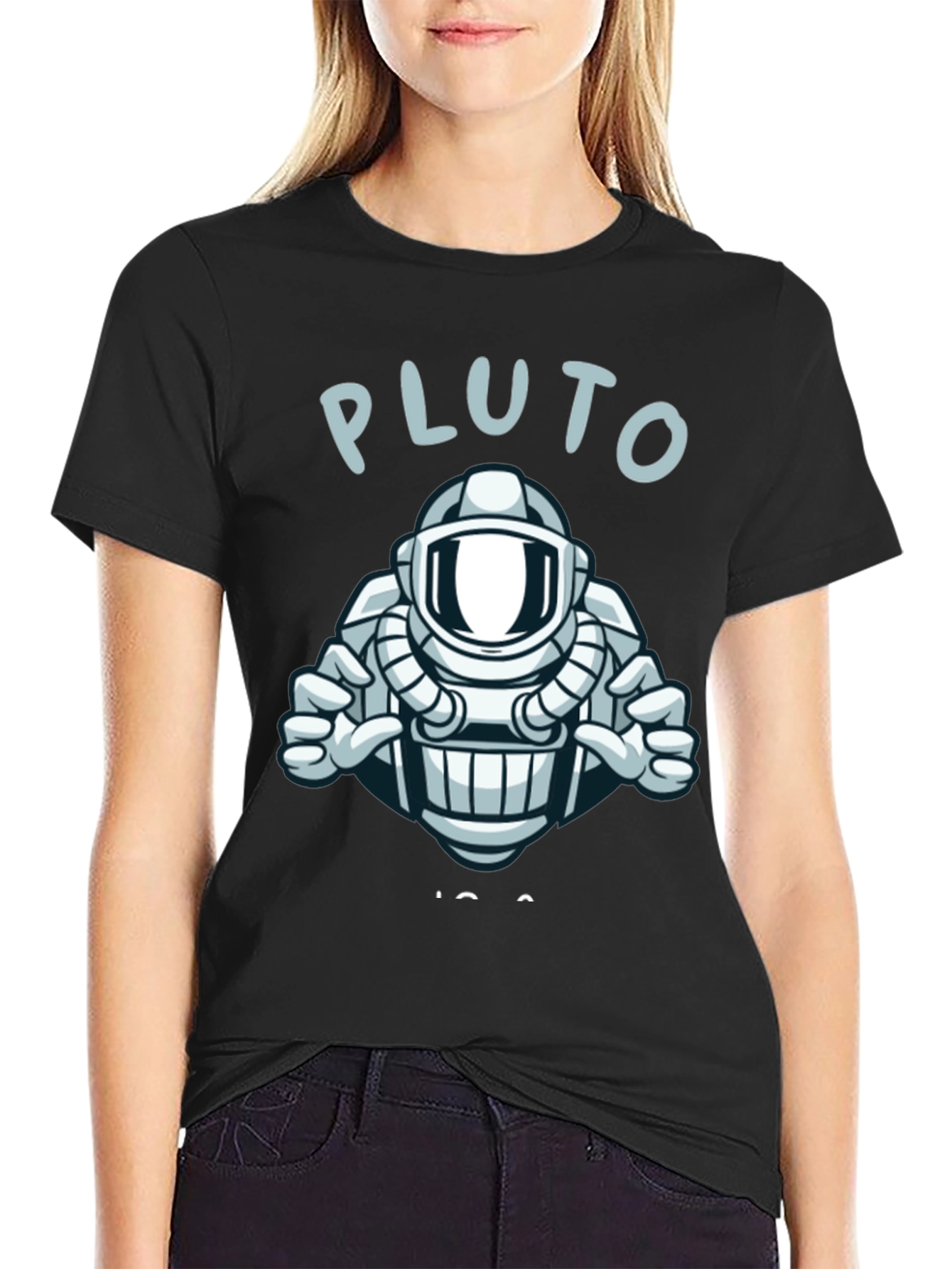 Pluto Astronaut Graphic T-Shirt - Space Explorer Tee