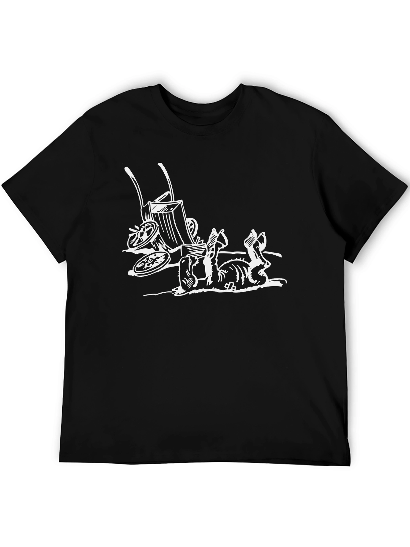 Mens Black T-Shirt - Monty Python Holy Grail Inspired