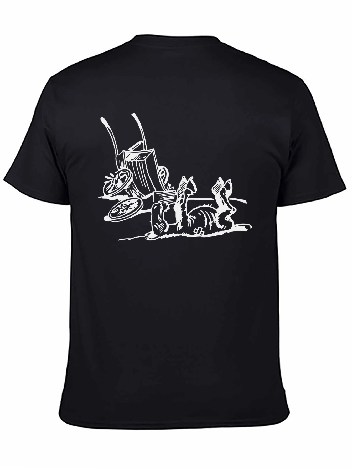 Mens Black T-Shirt - Monty Python Holy Grail Inspired
