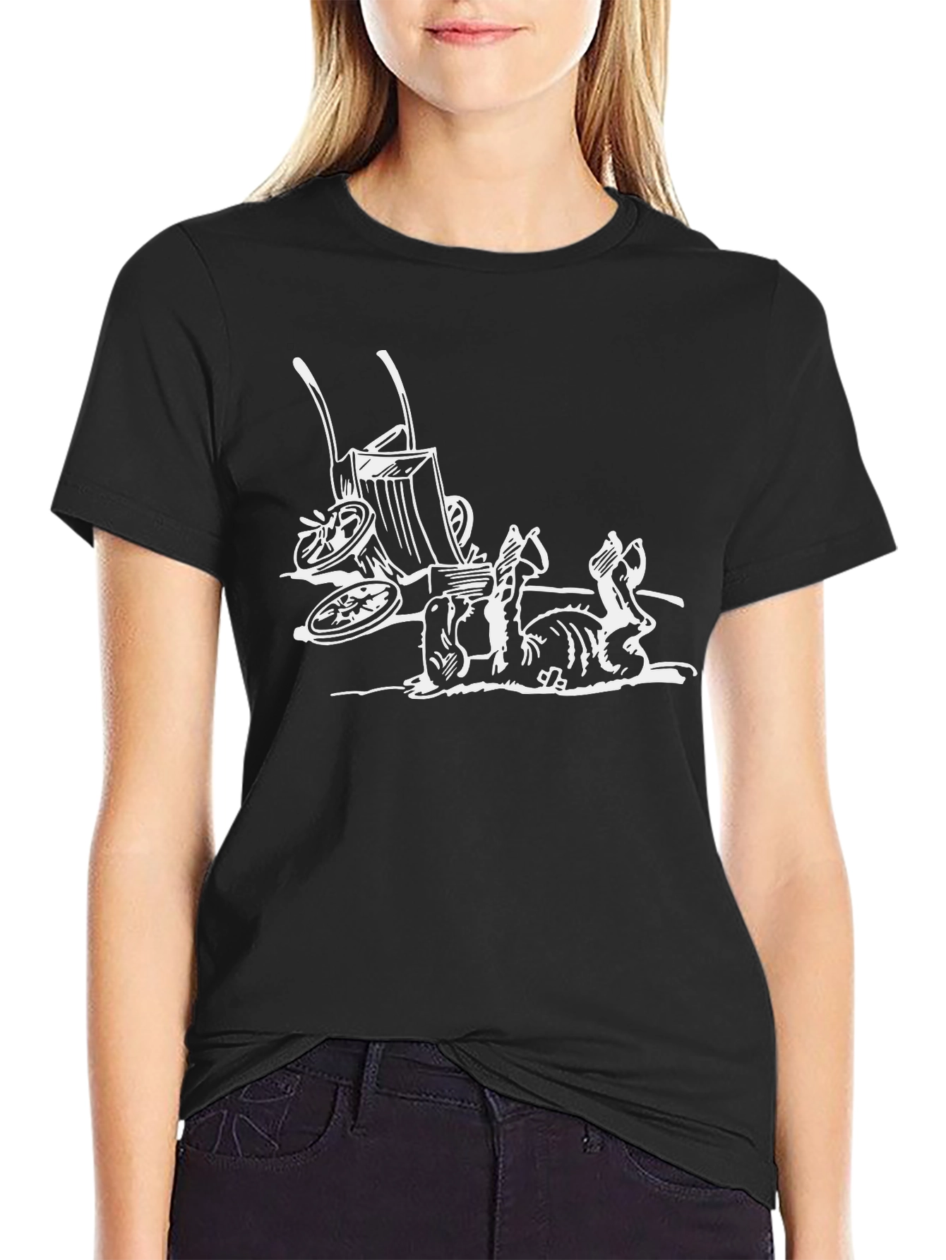 Mens Black T-Shirt - Monty Python Holy Grail Inspired
