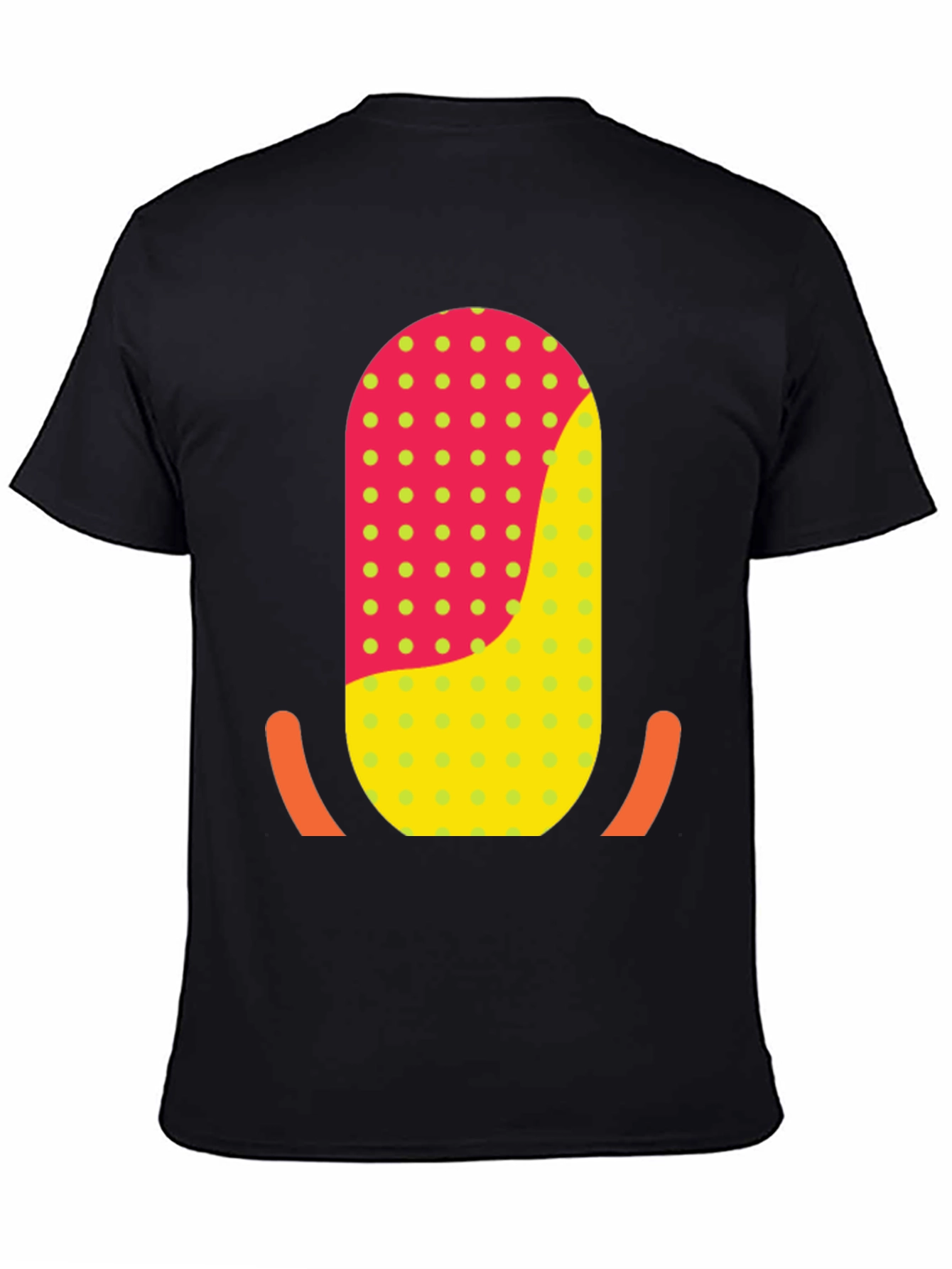 Funky Retro T-Shirt with Geometric Graphic Print
