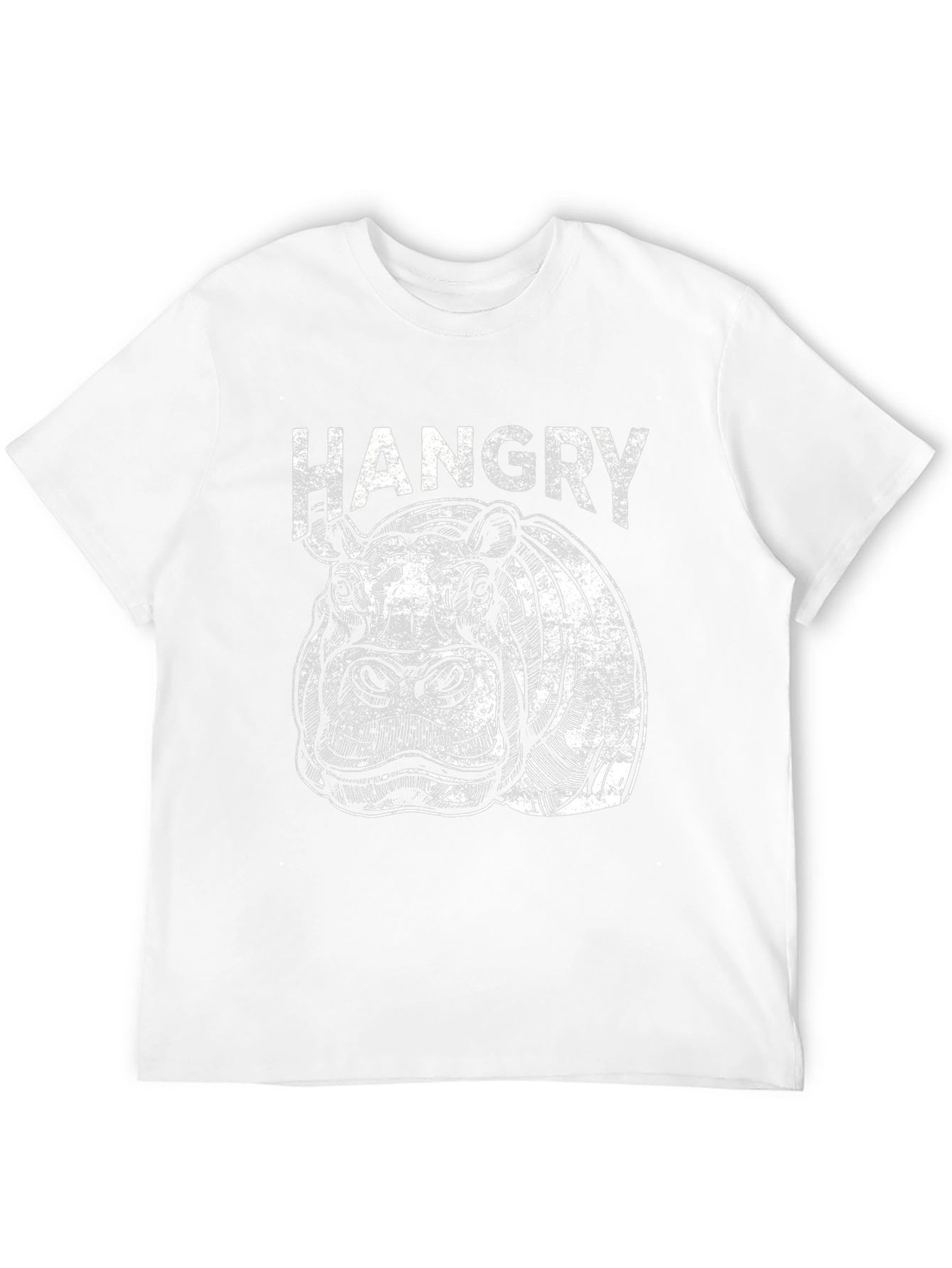 Hangry Hippo Graphic T-Shirt - Black