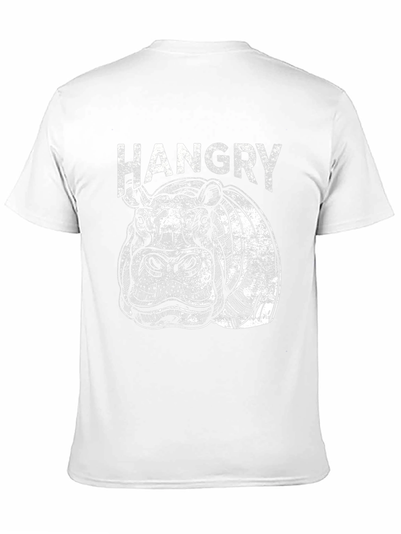 Hangry Hippo Graphic T-Shirt - Black