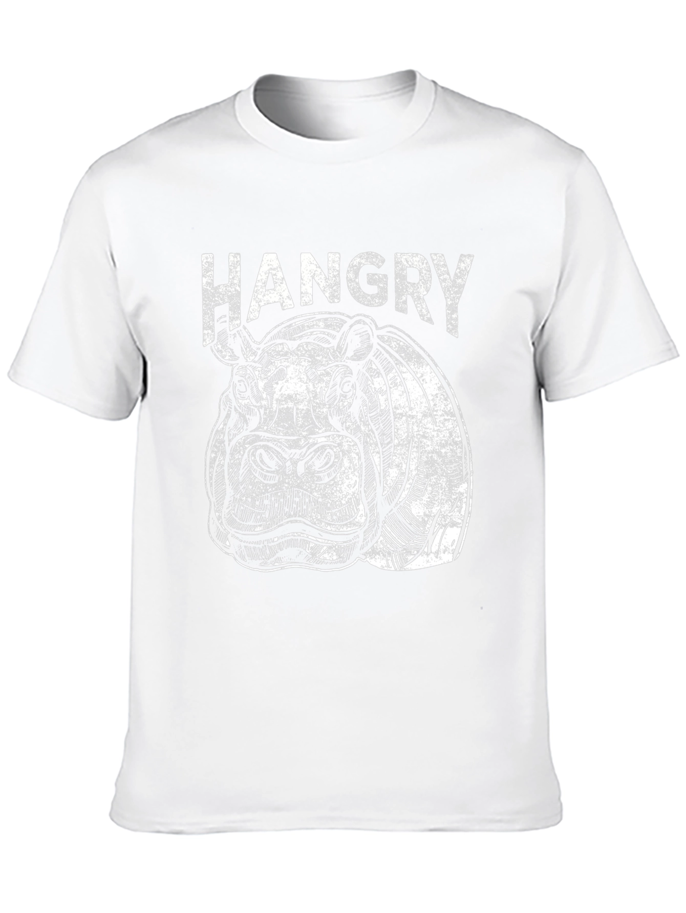 Hangry Hippo Graphic T-Shirt - Black