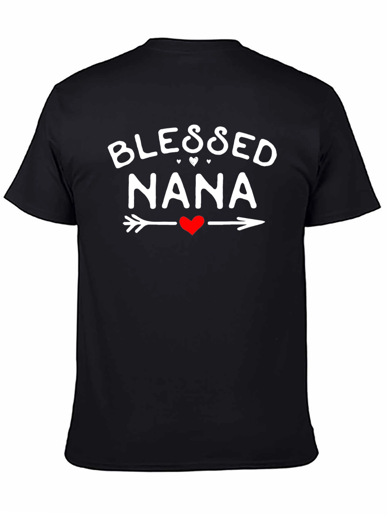 Blessed Nana Graphic T-Shirt - Black