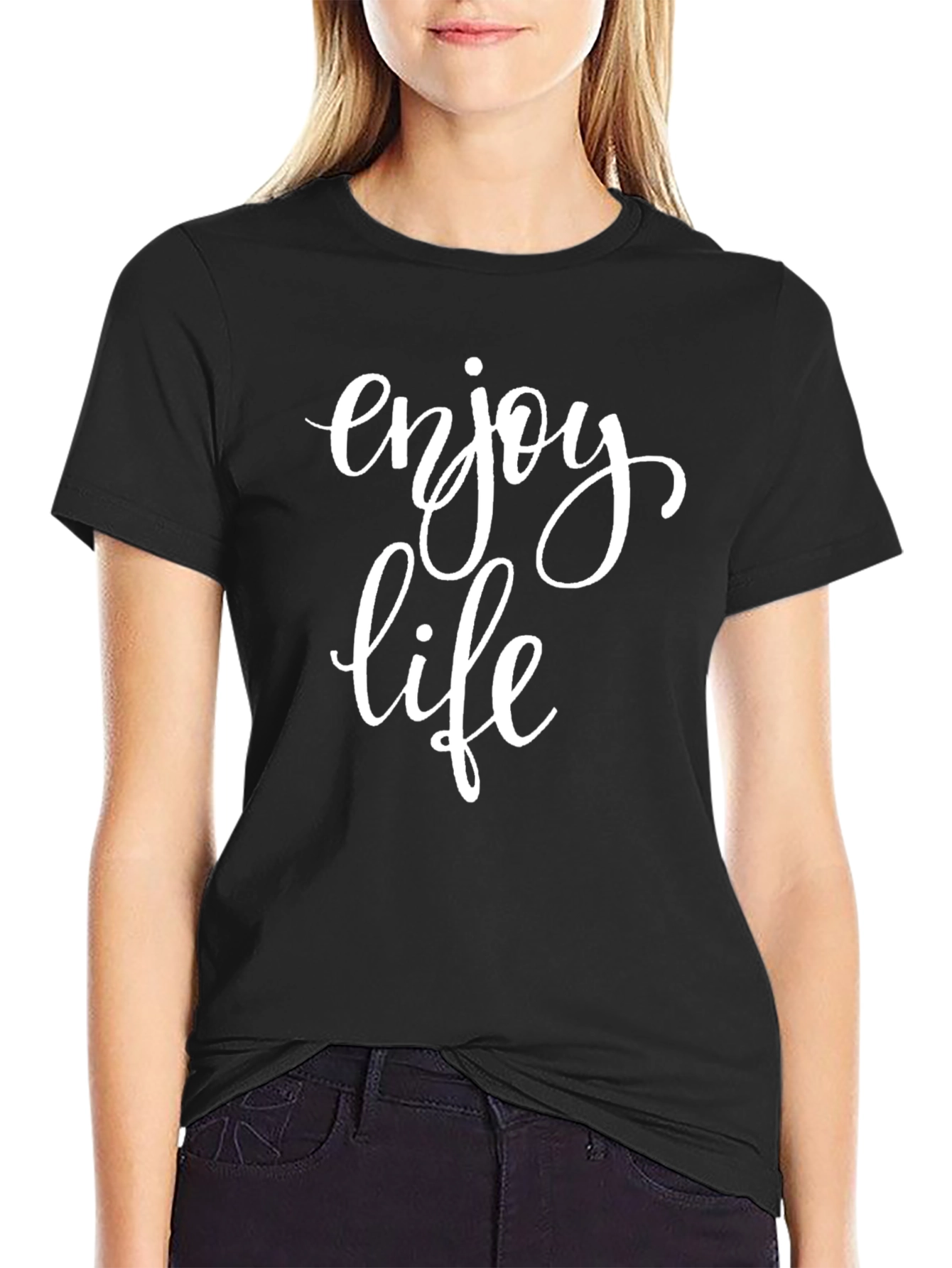 Enjoy Life Graphic Tee - Black T-Shirt
