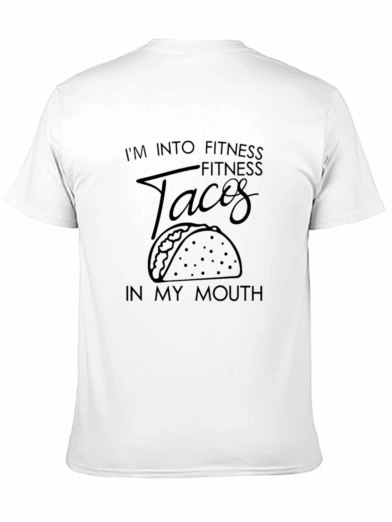 Fitness Tacos Funny Graphic Tee - Black