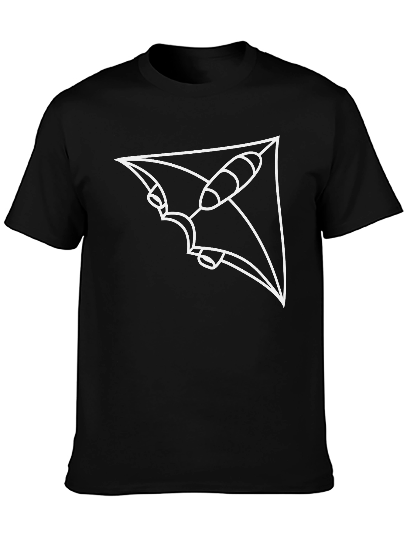 Abstract Spacecraft Black T-Shirt