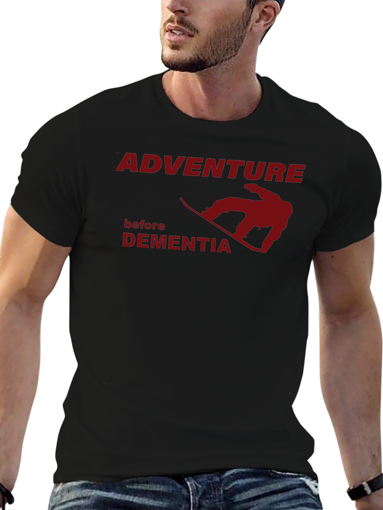 Adventure Before Dementia Graphic Tee - Black