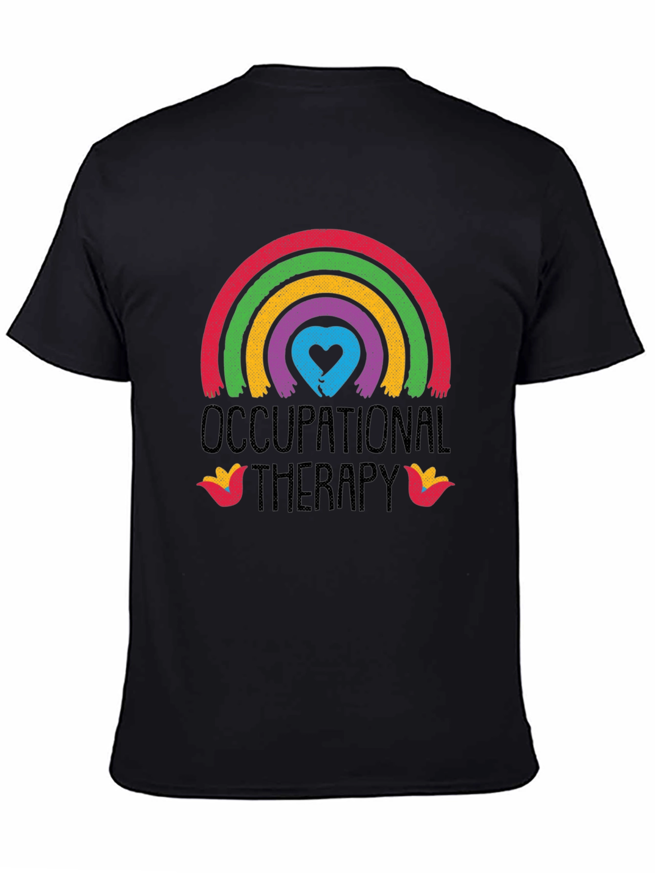 Occupational Therapy Rainbow Heart Graphic Tee