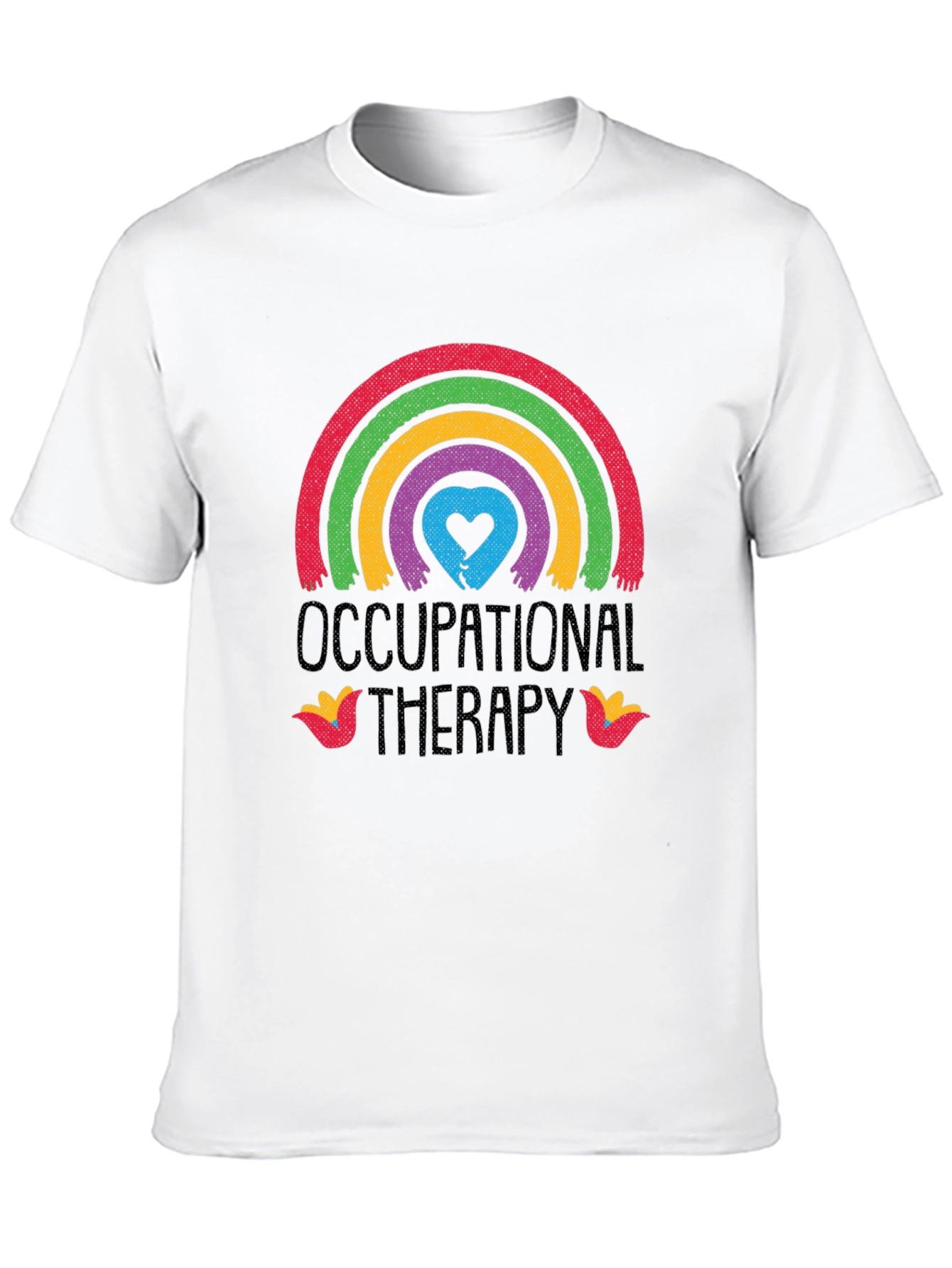 Occupational Therapy Rainbow Heart Graphic Tee