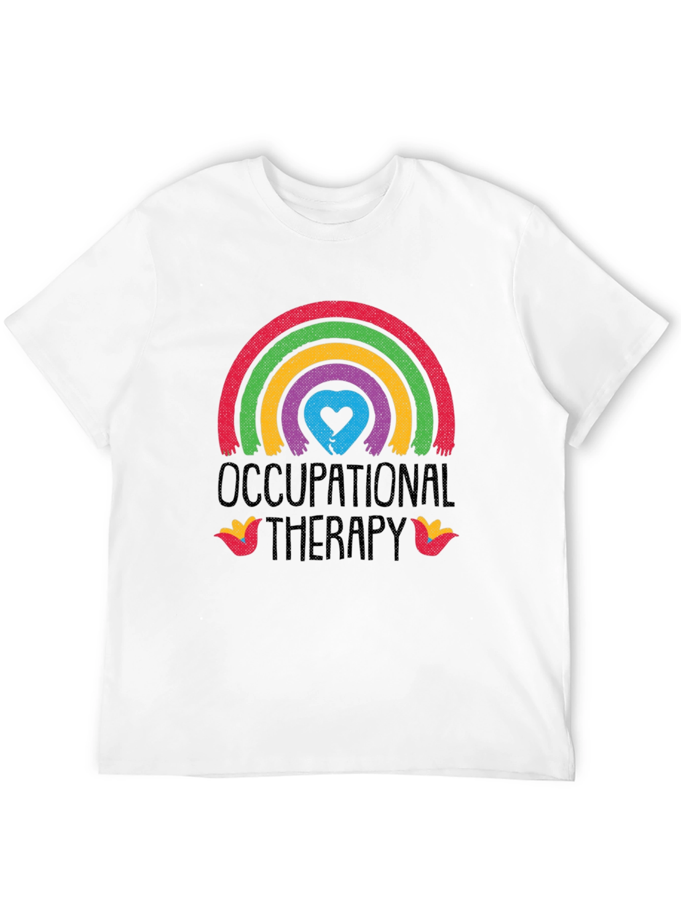 Occupational Therapy Rainbow Heart Graphic Tee