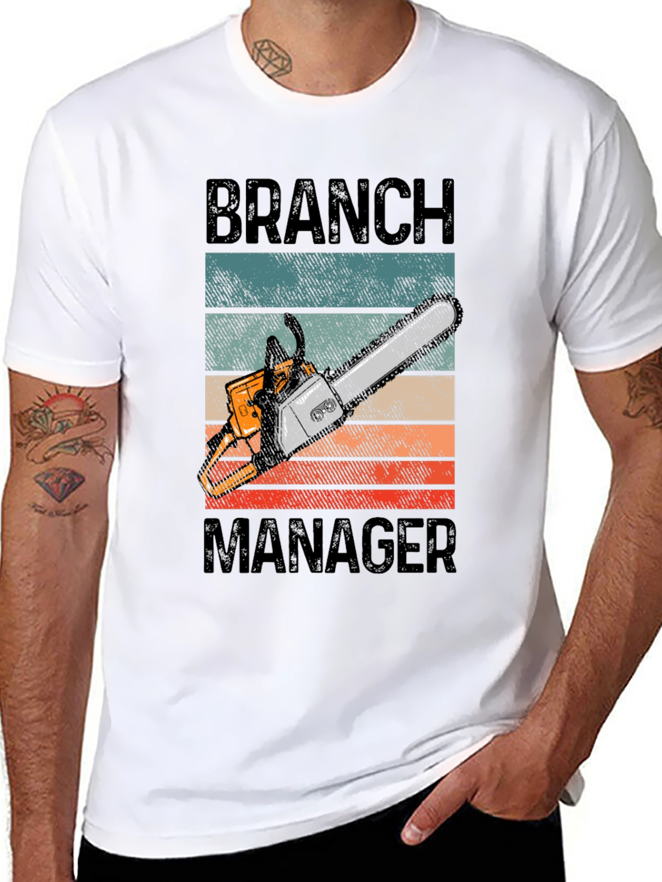 Branch Manager Chainsaw Graphic T-Shirt