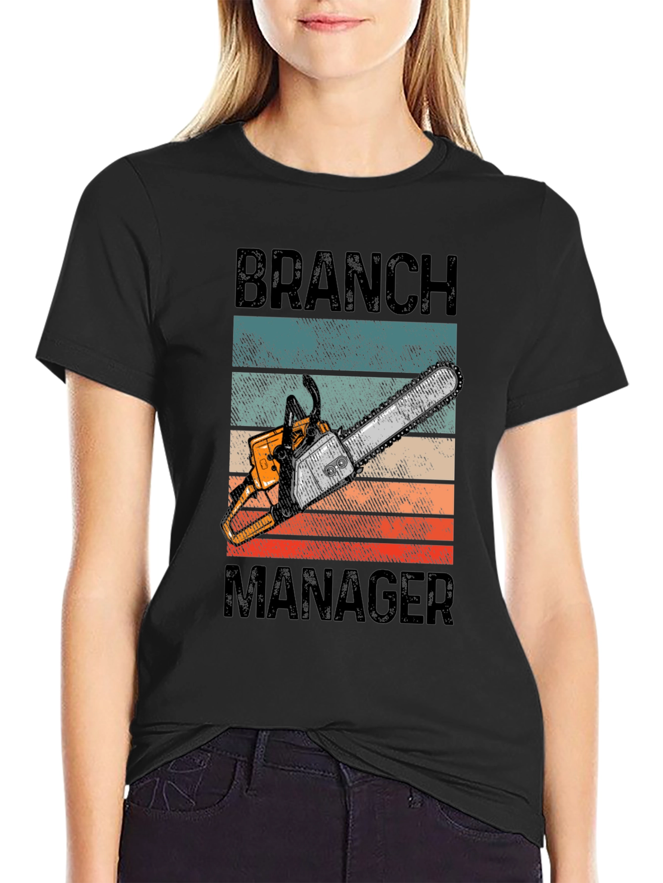 Branch Manager Chainsaw Graphic T-Shirt