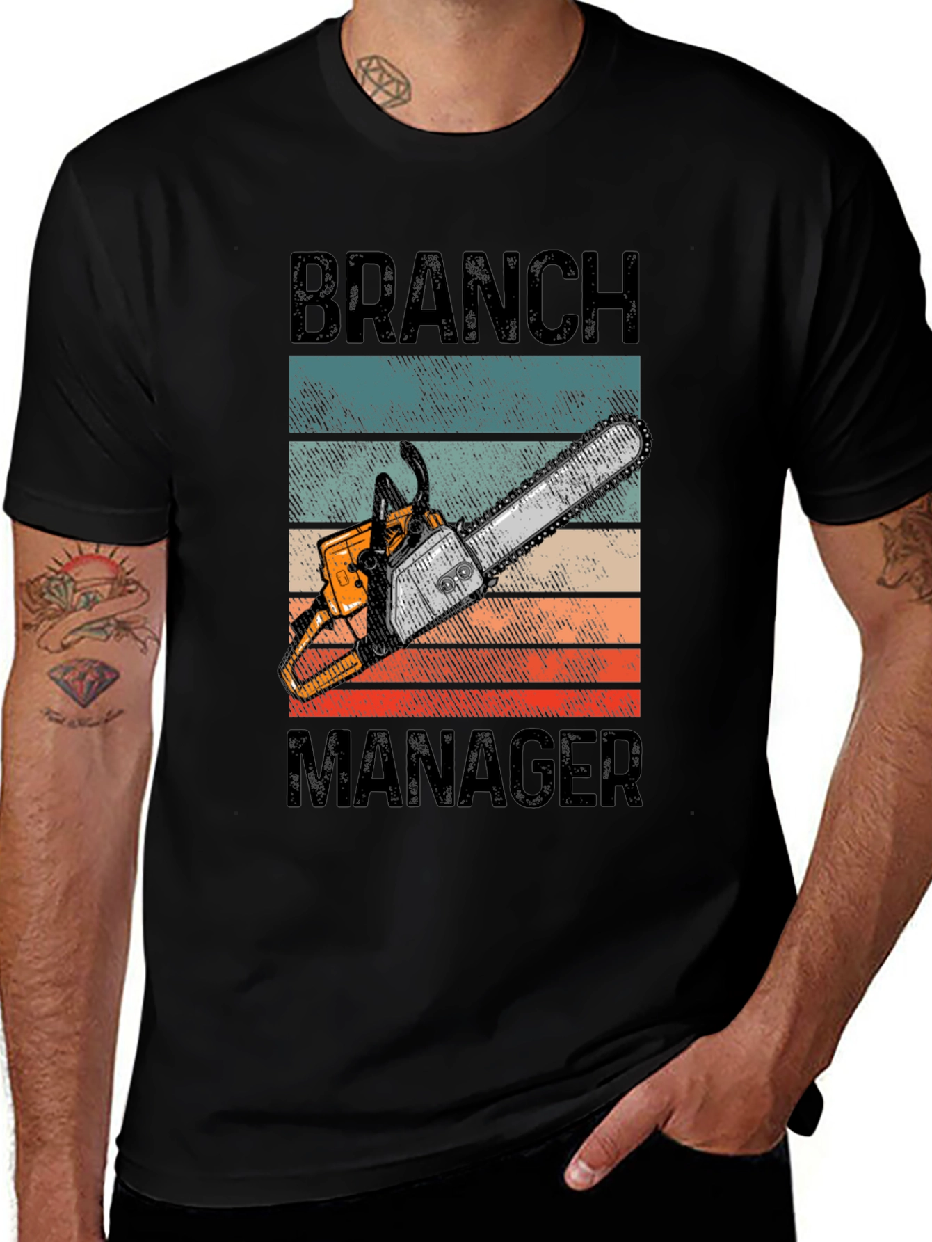 Branch Manager Chainsaw Graphic T-Shirt