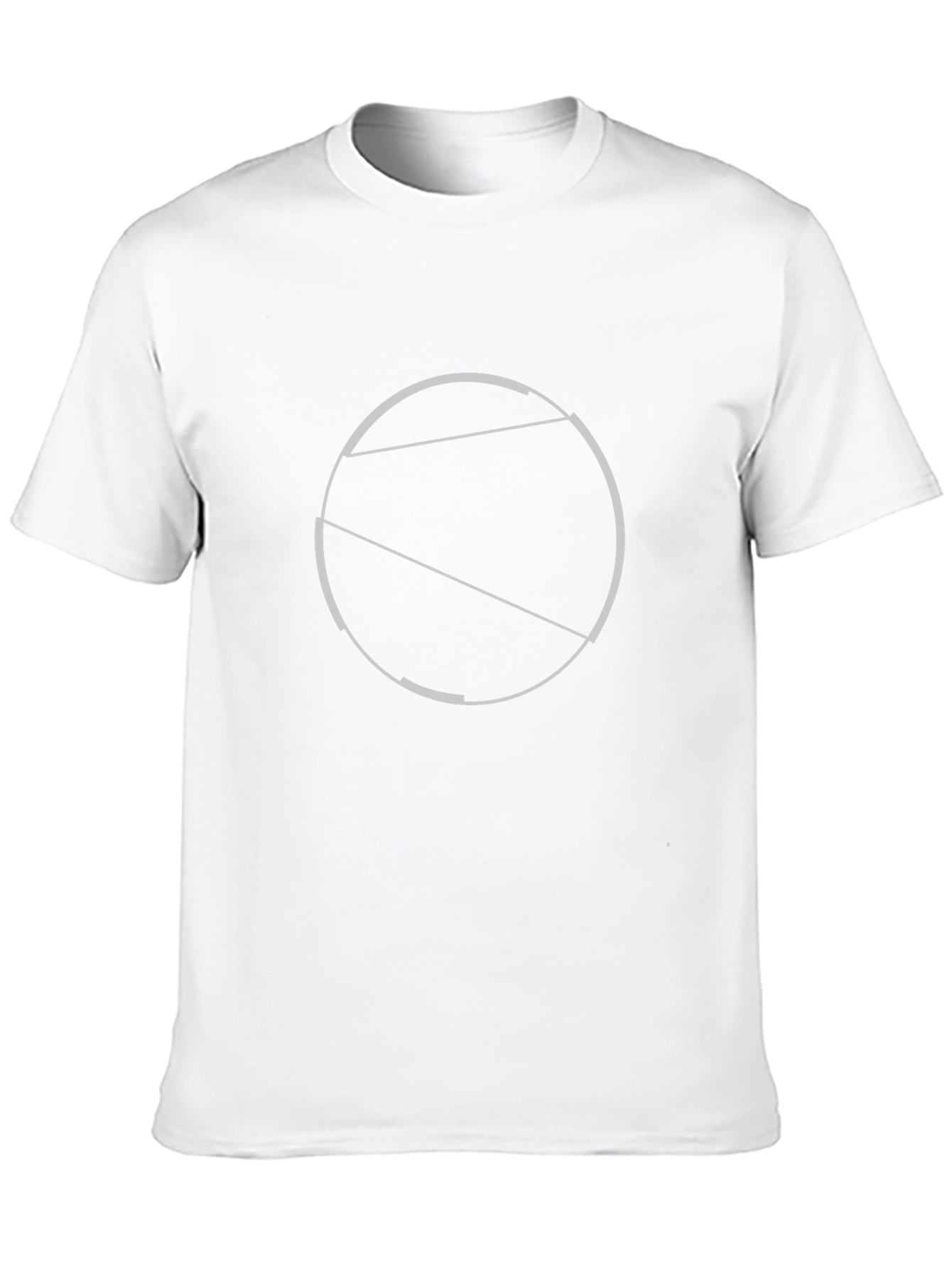Abstract Circle Graphic Black T-Shirt