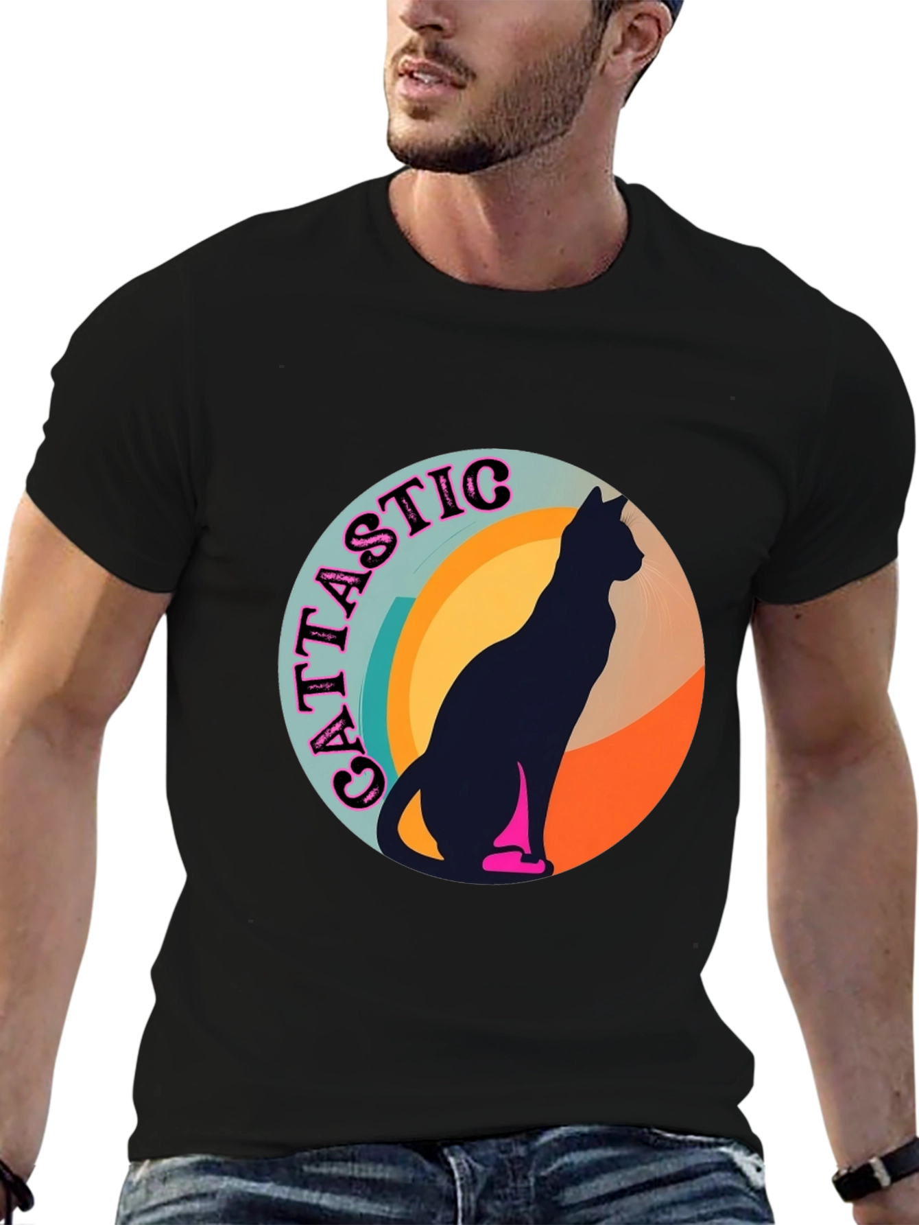 Cattastic Retro Cat T-Shirt