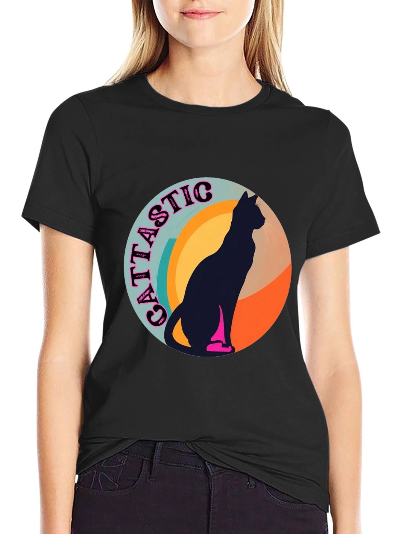 Cattastic Retro Cat T-Shirt